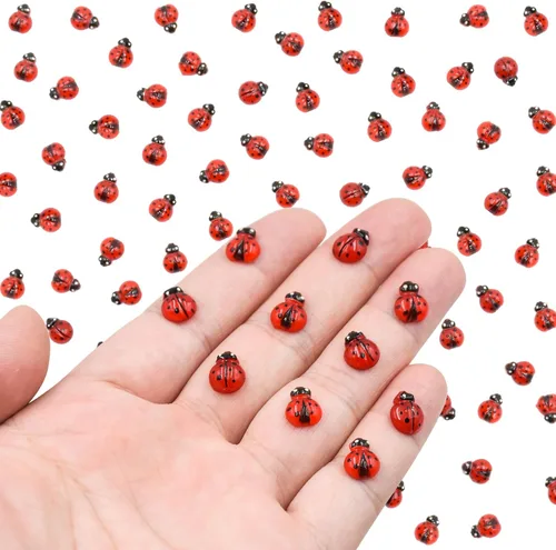 Vista 11 de 50 piezas de mini mariposas para manualidades, miniaturas de casa de muñecas, mini cosas de resina, mini mariposas diminutas para jardín de hadas
