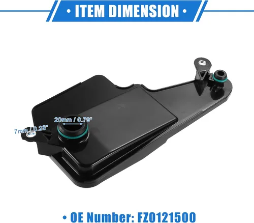 Vista 6 de Kit de filtro de transmisión automática compatible con Mazda 3 2012-2024 para Mazda 6 2014-2021, filtro de transmisión de motor negro de plástico