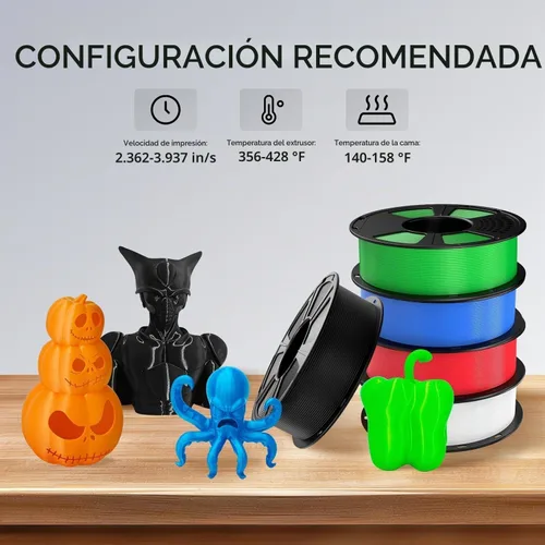 Vista 6 de GIANTARM Filamento de ácido poliláctico (PLA), filamento beige para impresora 3D, carrete de 2.2 libras, precisión de dimensión de 0.069 in +
