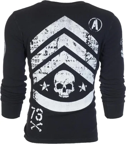 Vista 3 de Archaic by Affliction - Camisa térmica de manga larga para hombre, Negro