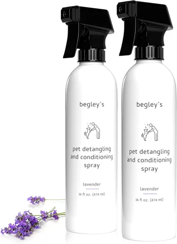 Vista 15 de Begley's Aerosol desenredante para mascotas, espray desenredante perfumado de aceite esencial de primera calidad para perros, cachorros y gatos