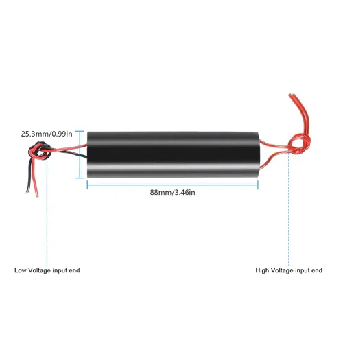 Vista 2 de Generador de alto voltaje DC 6-12V a 1000KV 10000000V Boost Step-up Power Module Transformador de alto voltaje