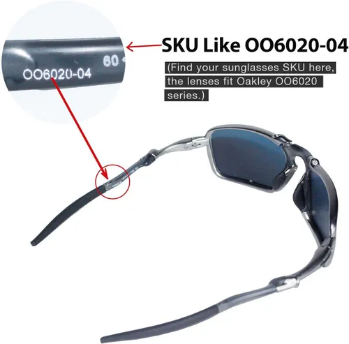 Vista 4 de Walleva - Lentes de repuesto para gafas de sol Oakley Badman, varias opciones disponibles