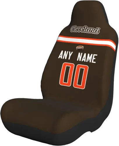 Vista 28 de Fundas de asiento de coche de fútbol personalizadas, accesorios personalizados para automóvil, regalos de Arizona con nombre y número, funda