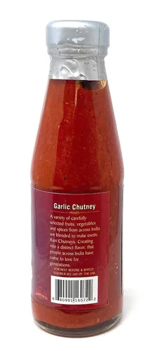 Vista 2 de Rani Garlic Chutney - Tarro de vidrio de 7 onzas (7.05 oz), vegano, perfecto para sumergir, platos salados y papas fritas, sin gluten, sin OMG, sin