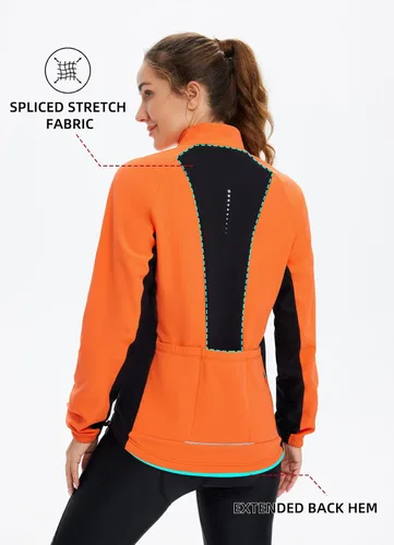 Vista 2 de BALEAF Chaqueta térmica de invierno para mujer, resistente al viento, al agua, softshell y clima frío, para correr, abrigada