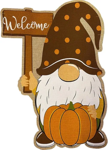 Vista 11 de Briarwood Lane Bandera de arpillera con texto en inglés "Welcome To The Nuthouse