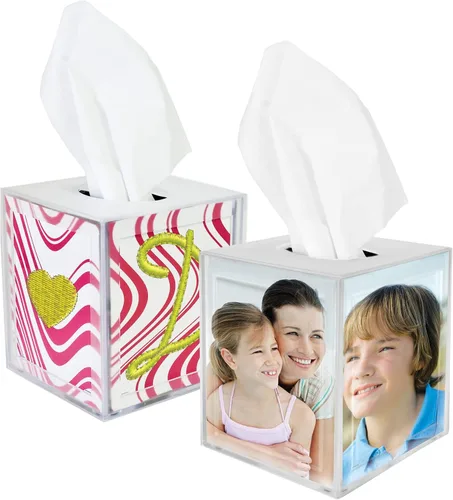 Vista 2 de Neil Enterprises Inc. Crea tu propia funda para caja de pañuelos fotográficos