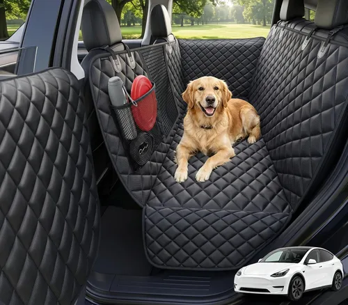 Vista 8 de URPOWER Funda de asiento para perro, hamaca 100% impermeable, 600D, resistente, a prueba de arañazos, antideslizante, duradera, suave