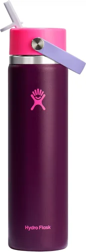 Vista 45 de Hydro Flask de boca ancha con tapa Flex de pajita de 24 onzas Agave