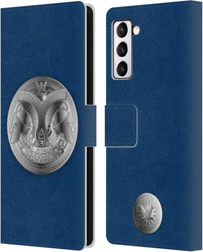 Vista 320 de Head Case Designs Officially Licensed WWE Cruiserweight Champion Title Belts Leather Wallet Case Compatible with Samsung Galaxy A07 4G Campeón