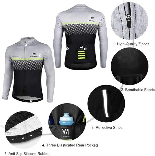 Vista 7 de LAMEDA Cycling Jersey Mens