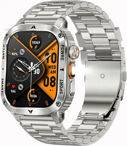 Vista 8 de Yihou Relojes inteligentes para hombres, relojes militares, monitor de salud con monitor de frecuencia cardíaca, rastreador de sueño, reloj
