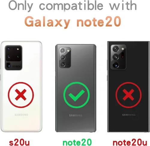 Vista 2 de Funda de espejo para Samsung Galaxy Note 20 para mujer con diamante, funda de espejo brillante que se puede utilizar para maquillaje al aire libre