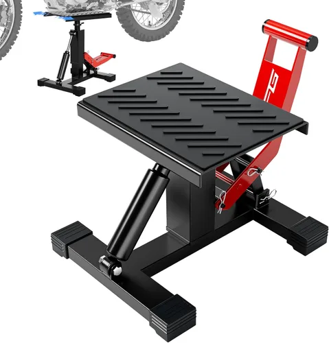 Vista 7 de JFG RACING - Soporte hidráulico ajustable para motocross con capacidad de 1000 libras Negro