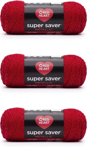 Vista 123 de Red Heart Hilo Super Saver, paquete de 3, estampado artístico, 3 unidades Estampado De Artista