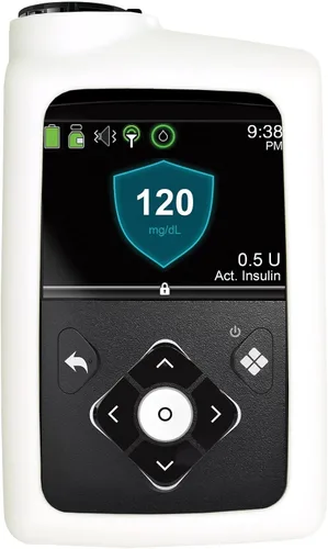 Vista 2 de SNK Funda suave de silicona prémium para bombas de insulina Medtronic (MiniMed 630G, 640G, 650G, 670G, 770G, 780G) - Antideslizante, fácil de Azul