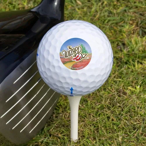 Vista 3 de GRAPHICS & MORE The Wizard of Oz Ruby Slippers Logo Novedoso Pelotas de Golf Paquete de 3