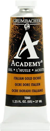 Vista 6 de Grumbacher Academy Pintura al óleo, 1.3 fl oz/1.25 oz, tono pálido amarillo cadmio