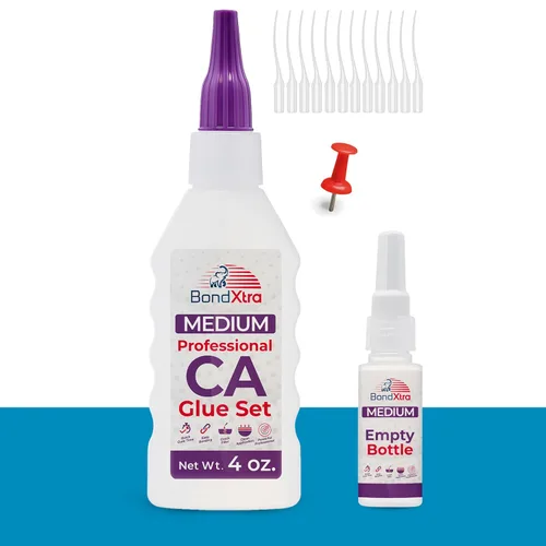Vista 11 de Pegamento CA mediano de 2 onzas para carpintería, kit de superpegamento premium para torneado de madera con botellas adicionales, tapas