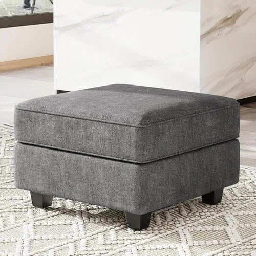 Vista 10 de Belffin Tela modular sofá seccional almacenamiento otomano módulo sofá lado seccional libre configuración otomana negro