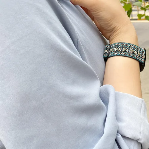 Vista 5 de Bandas elásticas compatibles con Fitbit Versa 4 bandas para mujeres – Sense 2 bandas para hombres – Versa 3 bandas para mujer – Banda Sense