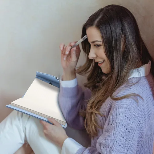 Vista 6 de Diario CAGIE con cerradura para mujeres, regalos de diario de privacidad de envoltura completa para niñas, cuaderno de línea gruesa de 224 páginas