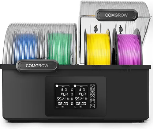 Vista 9 de Comgrow Secador de Filamento, Caja de Secado de Filamento Mejorada, Deshidratador de Filamento 3D de Gran Capacidad para 2KG de Filamento