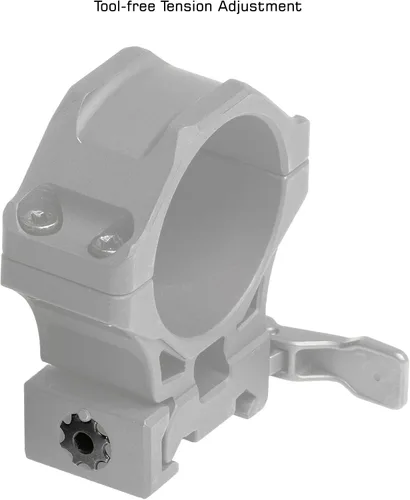 Vista 3 de UTG ACCU-SYNC QR 1.339 in Med. Anillos de alcance de perfil, Picatinny, negro