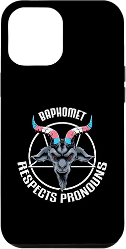 Vista 6 de Funda gótica para iPhone 14 Baphomet Devil