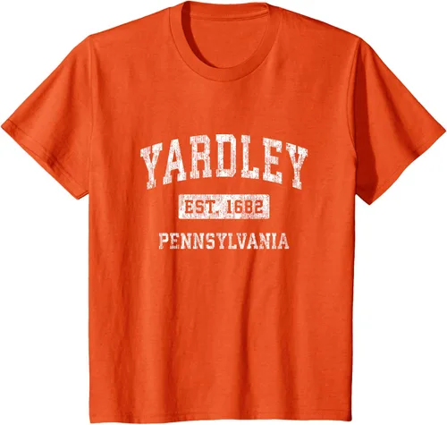 Vista 31 de Yardley Pennsylvania PA - Camiseta de manga corta, diseño deportivo