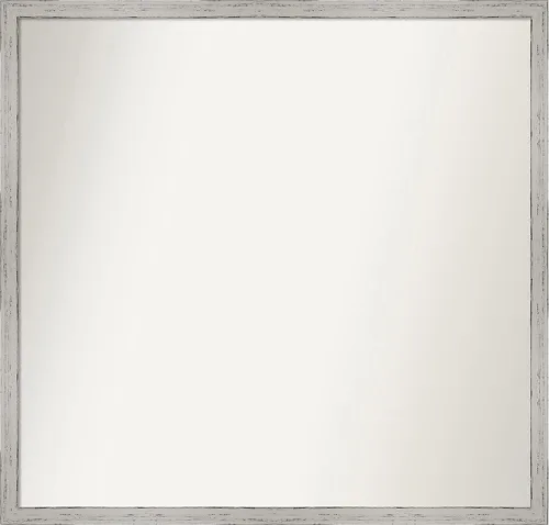 Vista 154 de Amanti Art Espejo de baño blanco para sobre el fregadero, 22 x 45 pulgadas, espejo de tocador rectangular blanco Lucie, marco de madera moderno