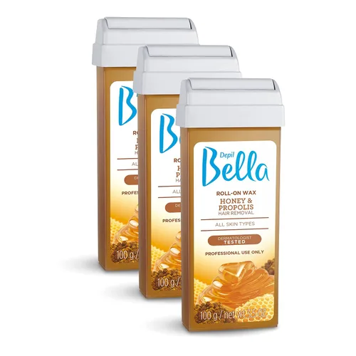 Vista 10 de Depil Bella Rollo de cera depilatoria con miel y propóleos Depilación corporal, cartucho de cera para depilación Para hombres y mujeres Auto