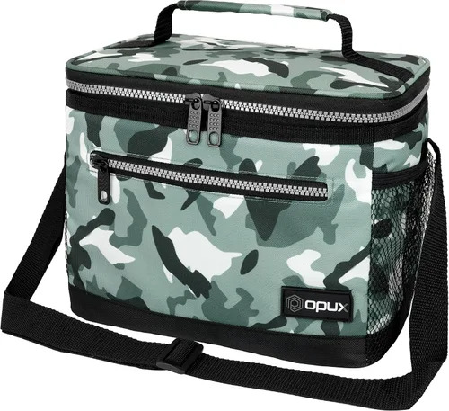 Vista 16 de opux Lonchera térmica para hombres y mujeres, bolsa de almuerzo para el trabajo y la escuela, a prueba de fugas, hielera suave tipo tote