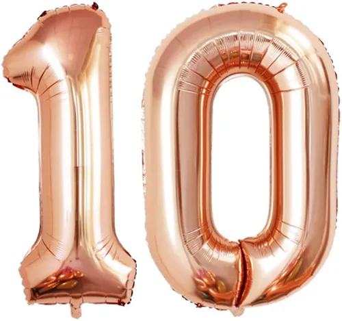 Vista 285 de Goer, conjunto de globos de papel aluminio para decoraciones de cumpleaños, globos de las letras de feliz cumpleaños y de números Oro