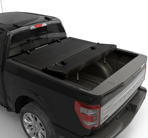 Vista 3 de Low Profile Flip-Up Tonneau Cover Fits 2004-2014 Ford F-150 2004-2014 F-150