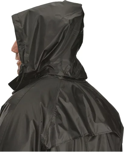 Vista 5 de Double-s - Abrigo de lluvia para hombre Negro