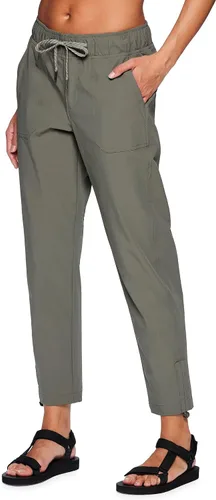 Vista 3 de Avalanche Pantalón de tobillo tejido para mujer, transpirable, de secado rápido, para exteriores, con bolsillos