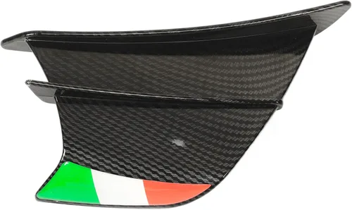 Vista 8 de 2 aletas de motocicleta para 400 250 Z900 Z1000, ala aerodinámica, alerón lateral de motocicleta (fibra de carbono brillante)