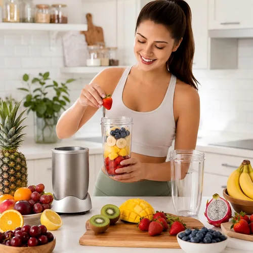 Vista 10 de Piezas de repuesto de 32 oz (2 unidades) Vasos de repuesto para licuadora compatibles con NutriBullet 600w y 900w Blender