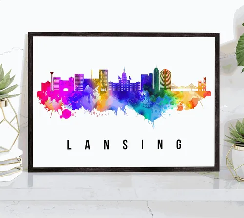 Vista 48 de Generic Póster de Albuquerque Skyline New Mexico, 12 x 18 pulgadas, perfecto para sala de estar, dormitorio, oficina