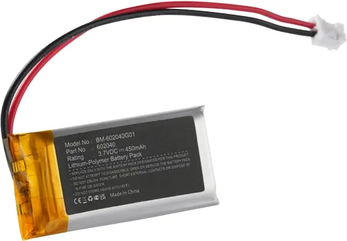 Vista 4 de 602040 450mAh LI-PO batería recargable con conector XH2.2.126 in/2Pin