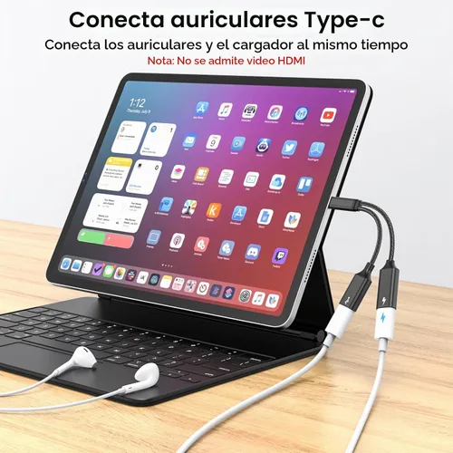 Vista 5 de MOGOOD Cable divisor USB C de 60 W, 2 en 1 USB-C macho a doble USB-C hembra, carga mientras usas auriculares, SSD, DAC o controlador, para Steam