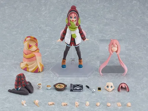 Vista 2 de Max Factory Campo relajado: Figura de acción Figma de lujo de Nadeshiko Kagamihara, multicolor