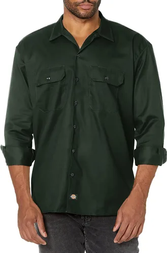Vista 28 de Dickies Camisa de trabajo de manga larga para hombre Air Force Blue V1