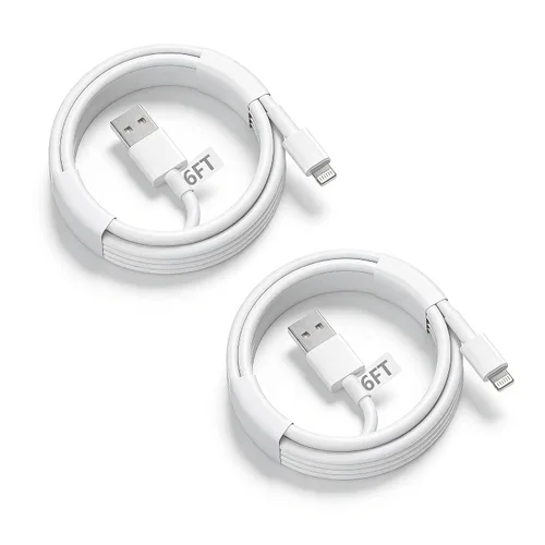 Vista 12 de [Certificado MFi de Apple] Cable USB A a Lightning corto de 3.3 pies, cable USB Carplay para automóvil, cable de carga Lightning compatible