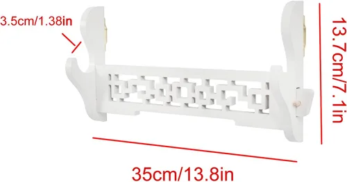 Vista 2 de Soporte de pared para espada, soporte de exhibición de espada samurái, Katana Wakizashi Tanto Rapier Light Saber Weapon Hanger (1 nivel)
