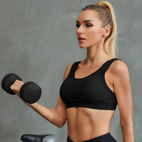 Vista 3 de Wingslove Sujetadores deportivos para mujer, de alto impacto, ajustable, sin varillas, talla grande, para entrenamiento, correr, talla grande