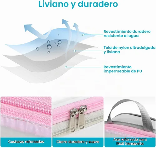 Vista 8 de Cambond Cubos de equipaje de compresión para mujeres de viaje, organizadores de equipaje ligeros, bolsas de equipaje para llevar en maletas 01