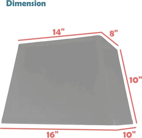 Vista 3 de Aspen Creative 32028A - Pantalla rectangular de transición con forma de araña para lámpara de construcción en color blanco, 16 pulgadas de ancho